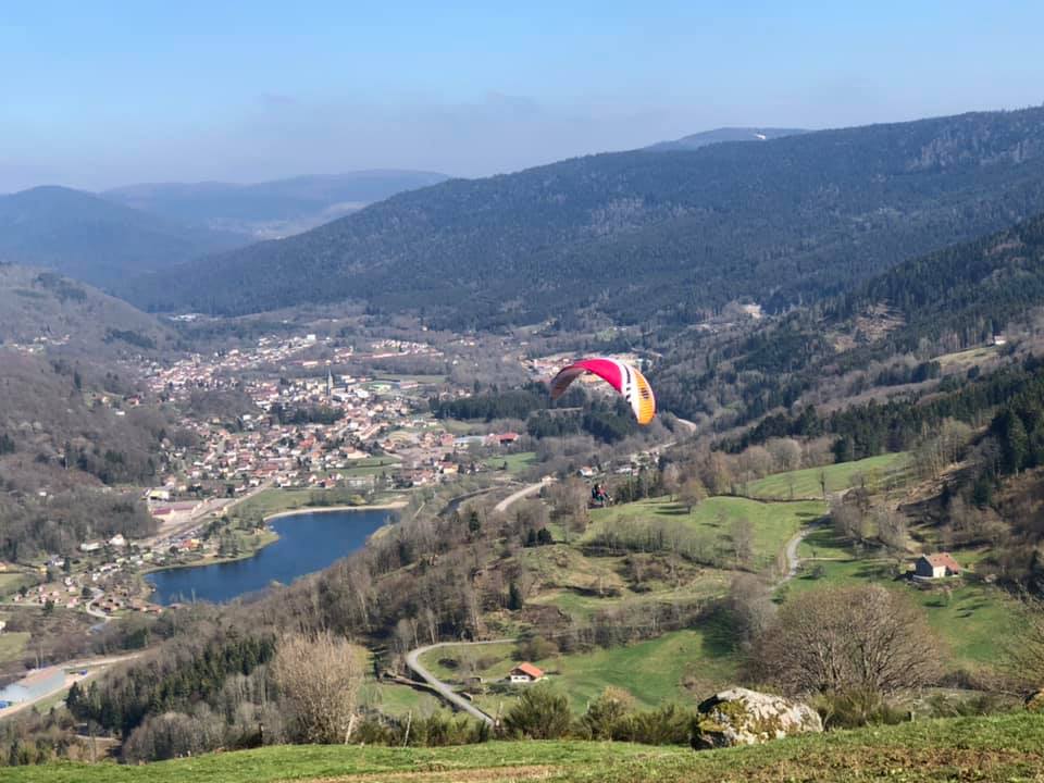 vosges parapente gerardmer tandem biplace saut bapteme